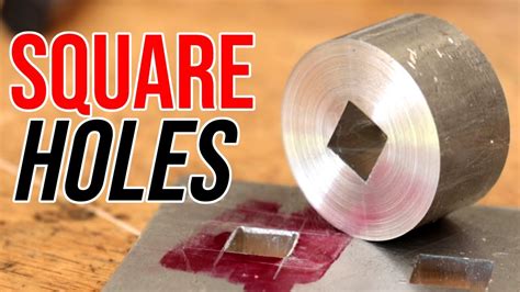 how to make a square hole in sheet metal|square hole punch for metal.